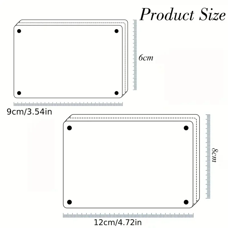 Акриловые магнитные фоторамки мини-рамки для холодильника двухсторонние размер