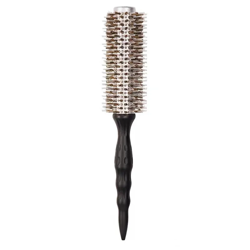 Деревянная ручка натуральная Антистатическая пушистая круглая щетка для