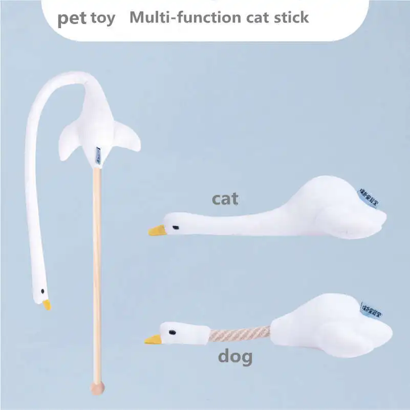

Persian Goose Pet Toy Funny Cat Stick Interactive Cat Toy Cat Accessories Cat Supplies Vocal Dog Toy Dog Accessories