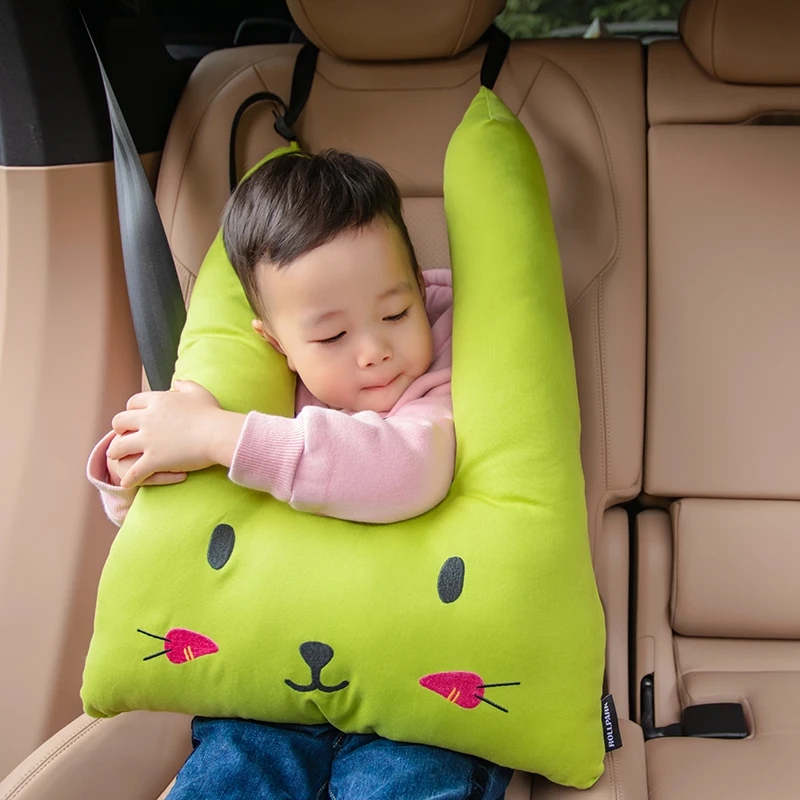 

Детская дорожная подушка-Кролик для шеи, защитная подушка, детские ремни безопасности для автомобиля, безопасность животных