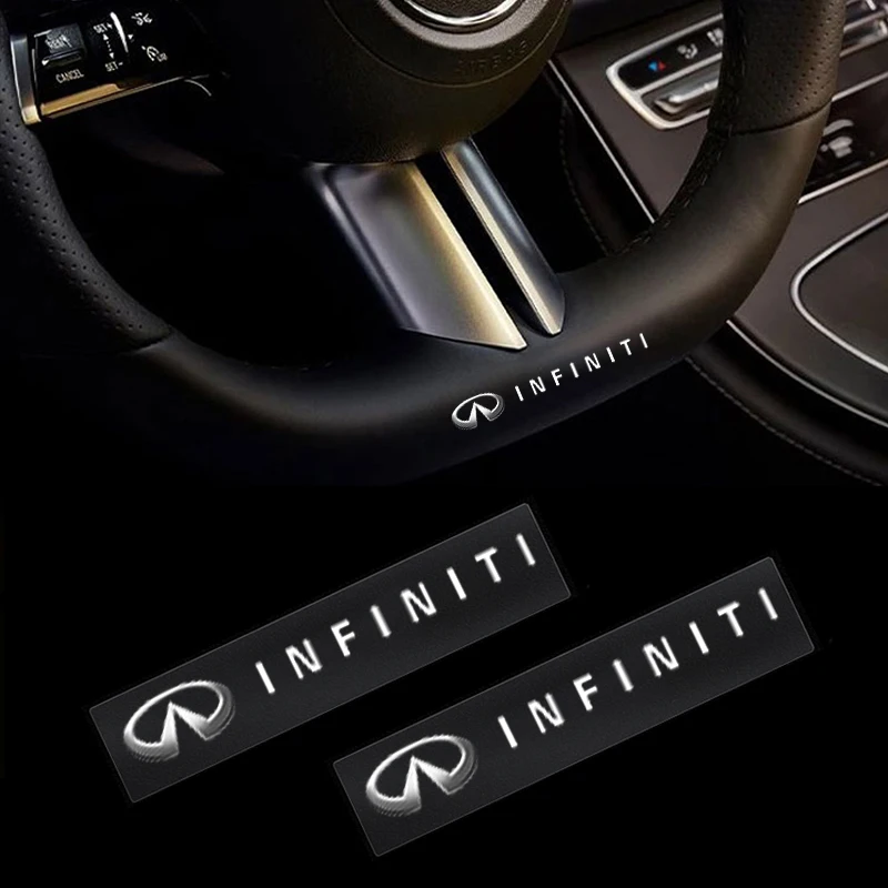 

Car UV Sticker Steering Wheel Interior Decals Auto Logo Styling For INFINITI FX35 Q70 Q50 Q30 QX30 QX50 QX70 M37 G35 G37 FX37