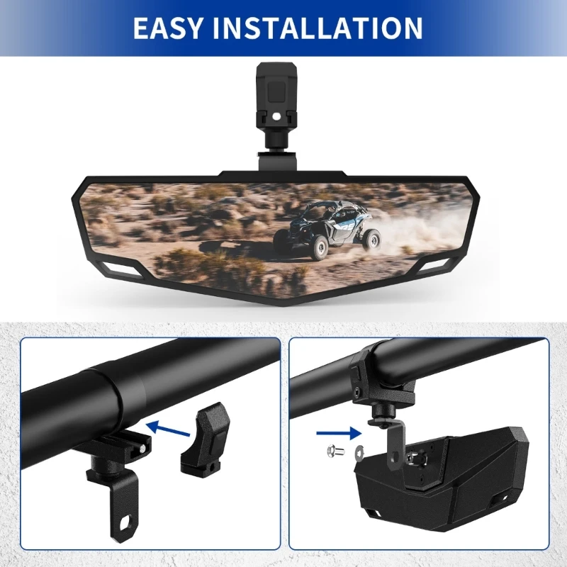 Боковое стекло UTV универсальное складное заднего вида для клубного автомобиля