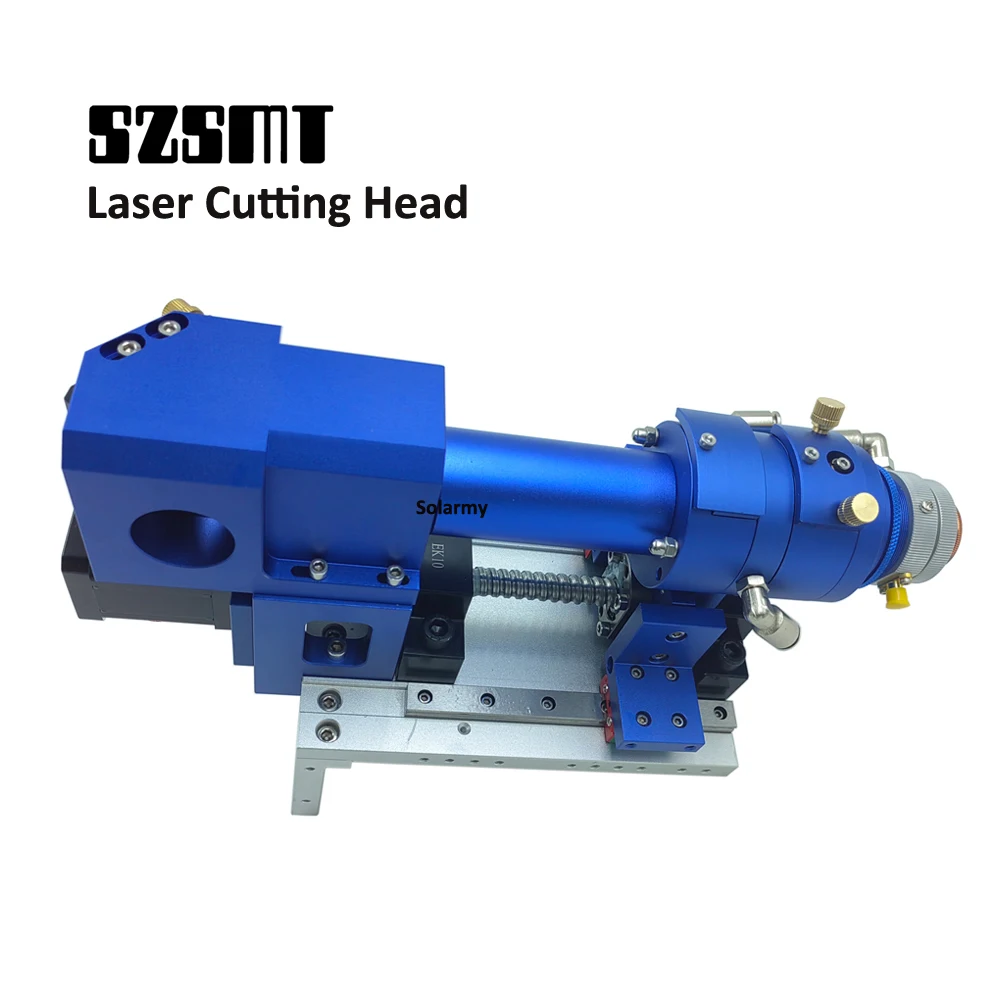Blue Auto Focus CO2 Laser Cutting Head For Metal And Non Metal Material Cutting Machine