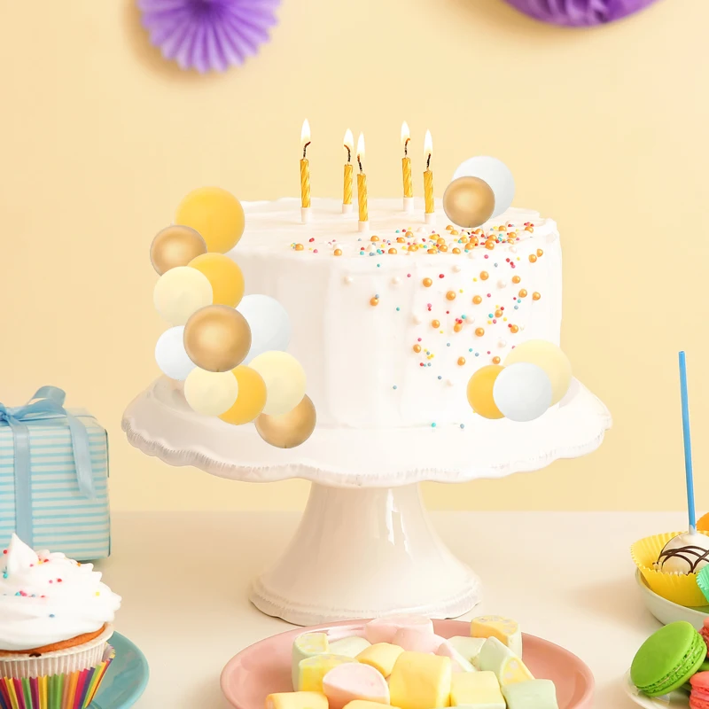 32 шт./компл. топпер для торта красный зеленый золотой жемчужные шары кекса флаг