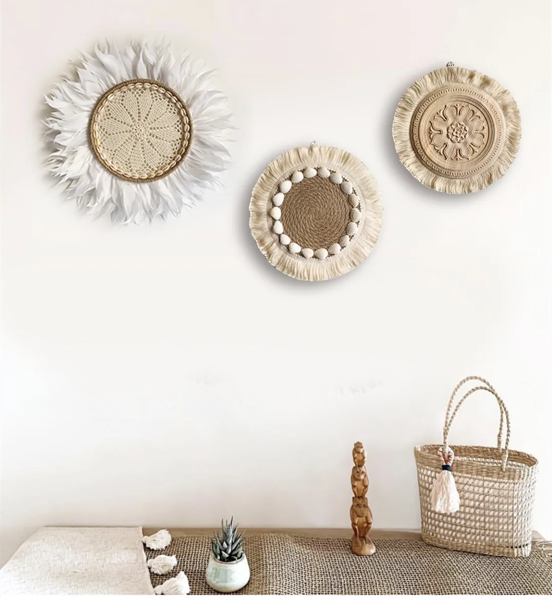 

Ins Moroccan Bohemian Sofa Backdrop B&B Room Bedside Decor Room Decor Aesthetic Dream Catcher Home Decoration Wall