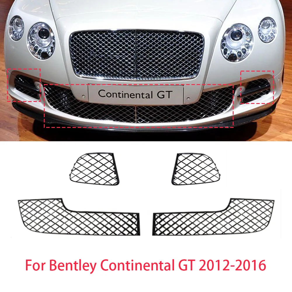 

High Quality Front Bumper Mesh For Bentley Continental Gt 2012-2016 3W3807681 3W3807682 3W3807683RL 3W3807684RH