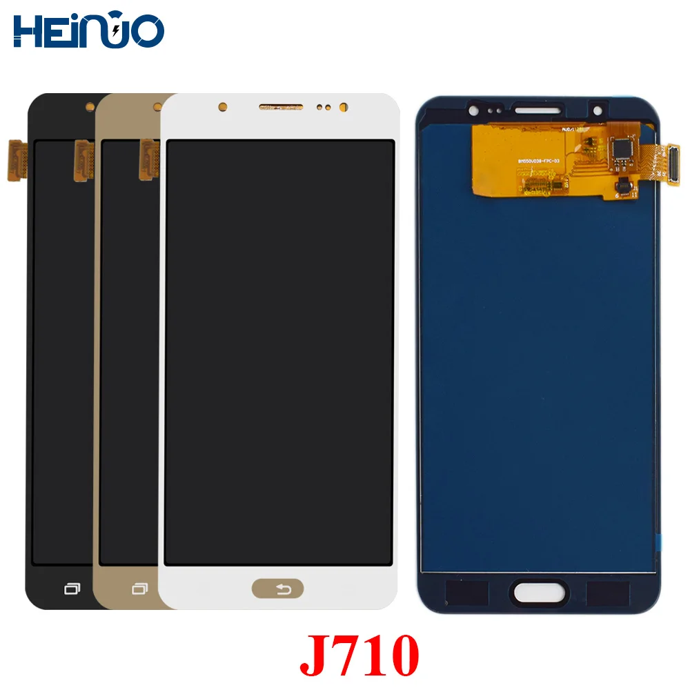 OLED экран для Samsung Galaxy J7 2016 J710 ЖК-дисплей сенсорный экран J710F J710M J710FN дигитайзер в сборе Замена Ремонт