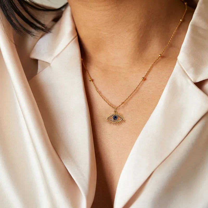 2022 Новая модная подвеска бабочки "Devils Eye" для женщин с покрытием из циркония на классической цепочке для ювелирных изделий