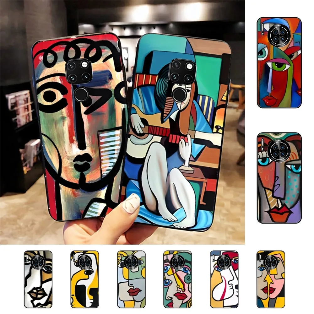 

Picasso Abstract Art Painting Phone Case For Huawei Mate 10 20 30 40 50 lite pro Nova 3 3i 5 6 SE 7 pro 7SE