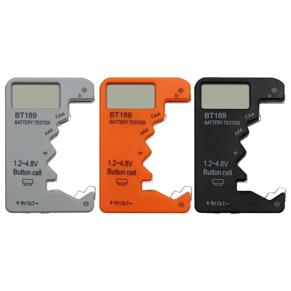 Детектор батареи 9 В Тестер BT189 Точные чтения Прозрачный ЖК-дисплей Компактный и