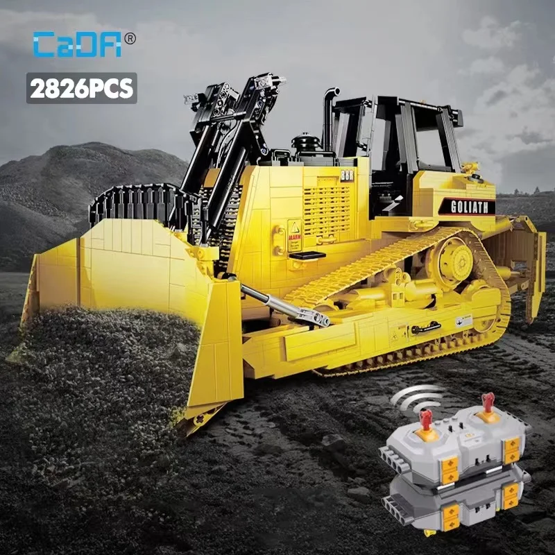 

Cada 2826Pcs City Remote Control Technical Engineering Vehicle DIY Building Blocks RC Heavy Bulldozer Bricks Kid Toys Gift 42131
