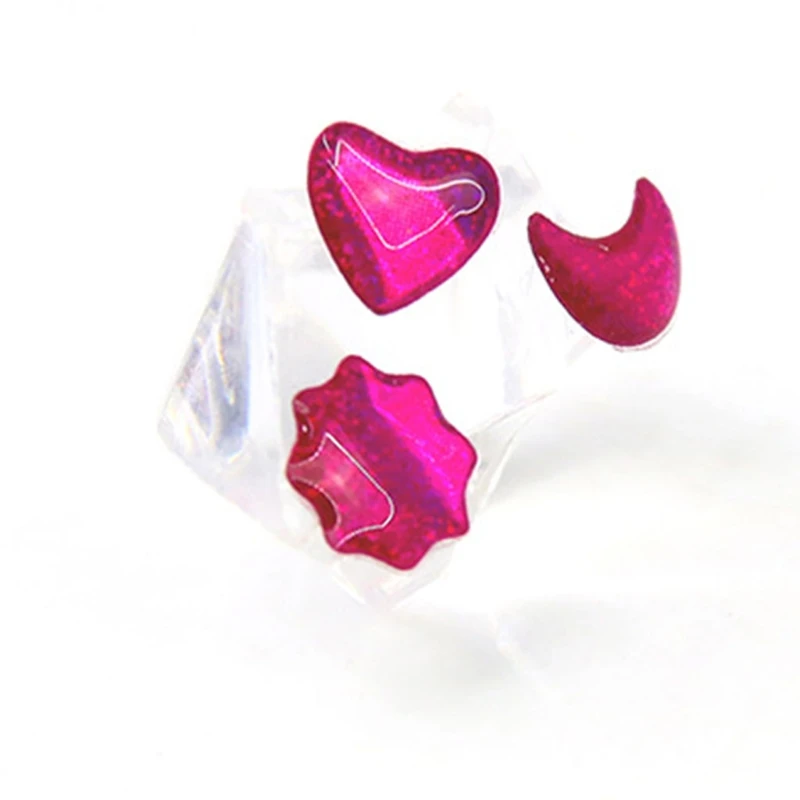 

Girls Nail Stickers with Precision Cutting Glittering Crystal Decoration Easy Peal Off Reusable 3-D Sticker Party Gift