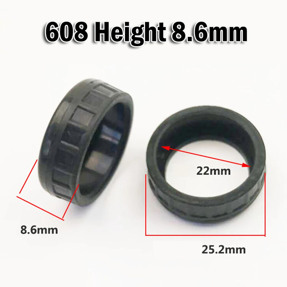 

2Pcs Power Tool Bearing Rubber Sleeve 607 608 6000 Rubber&Steel Angle Grinder Electric Drill Rotor Bearing Rubber Sleeve