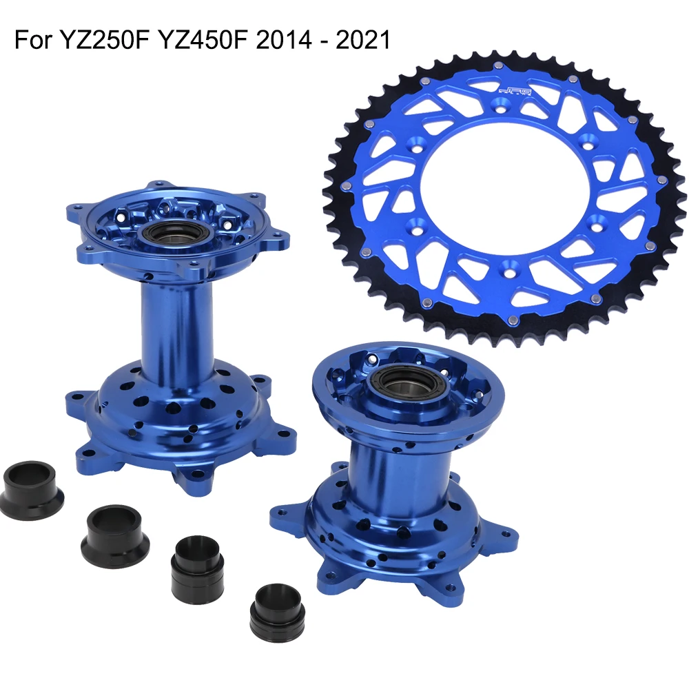 

Передние и задние ступицы для мотоцикла 48 49 50 51 T, комплект задних звездочек цепи для YAMAHA YZ250F YZ450F 2014 - 2021