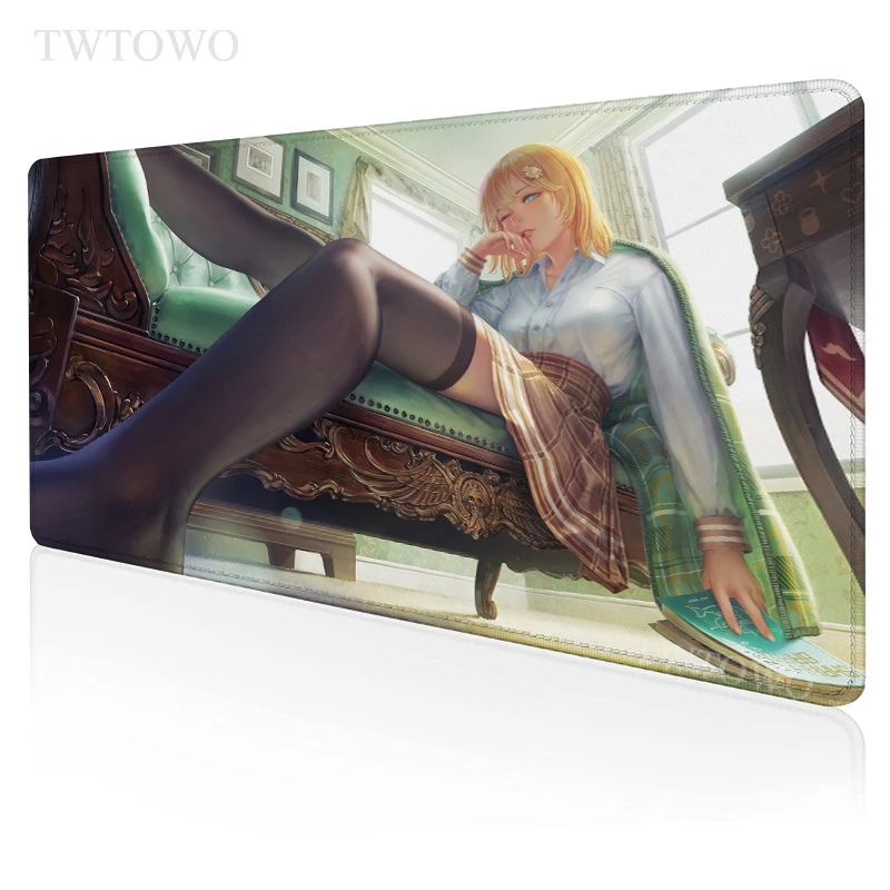 

Коврик для мыши с аниме Hololive, игровой, XL, новый компьютерный коврик для мыши под заказ XXL, коврики для мыши из натурального каучука, офисный Пр...