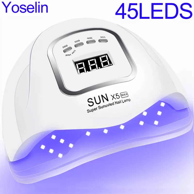УФ-лампа для ногтей с функцией памяти 45 светодиодный