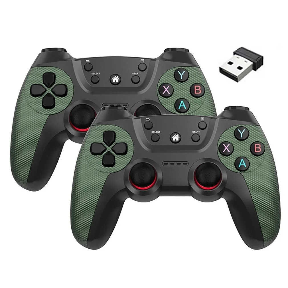 

2PCs Wireless Controller For PC Wireless Game Controller Hand Joystick For Television Computer Androids PC Controller Remote