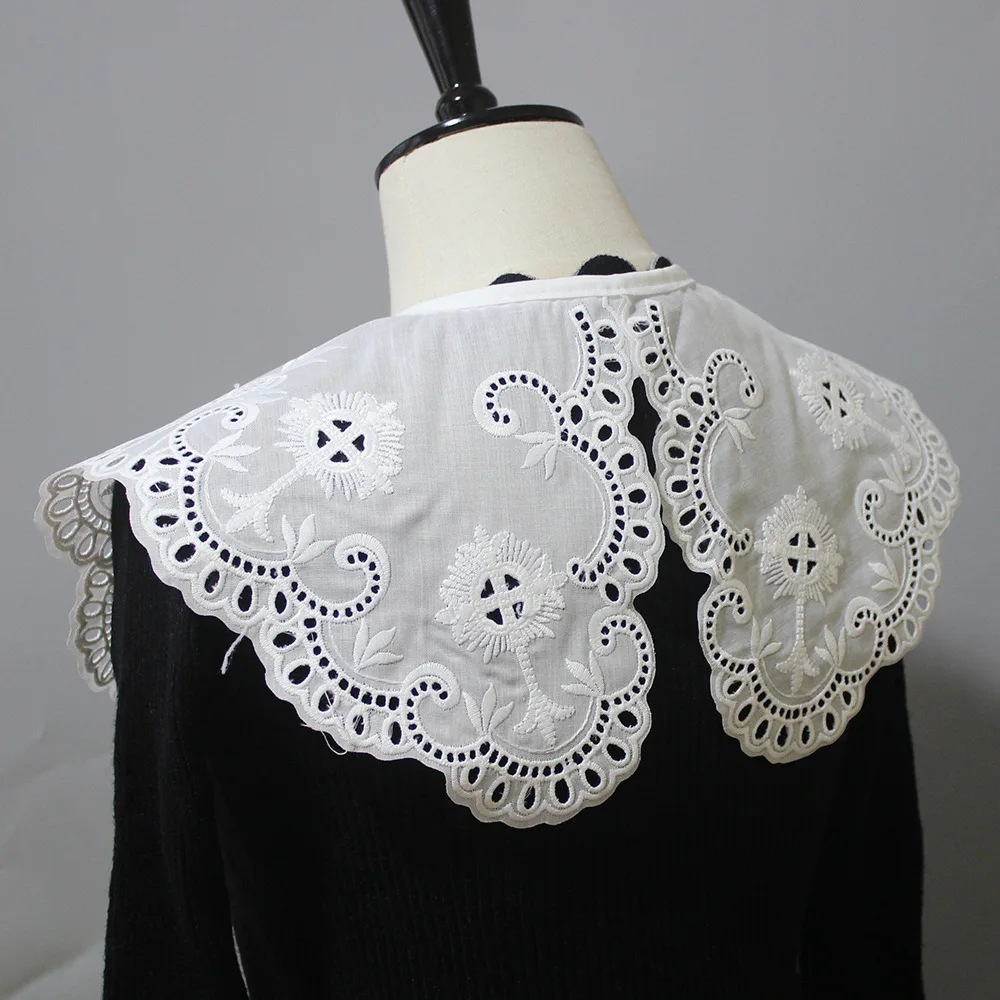 Женская Регулируемая шаль с воротником для женской рубашки декоративная большим