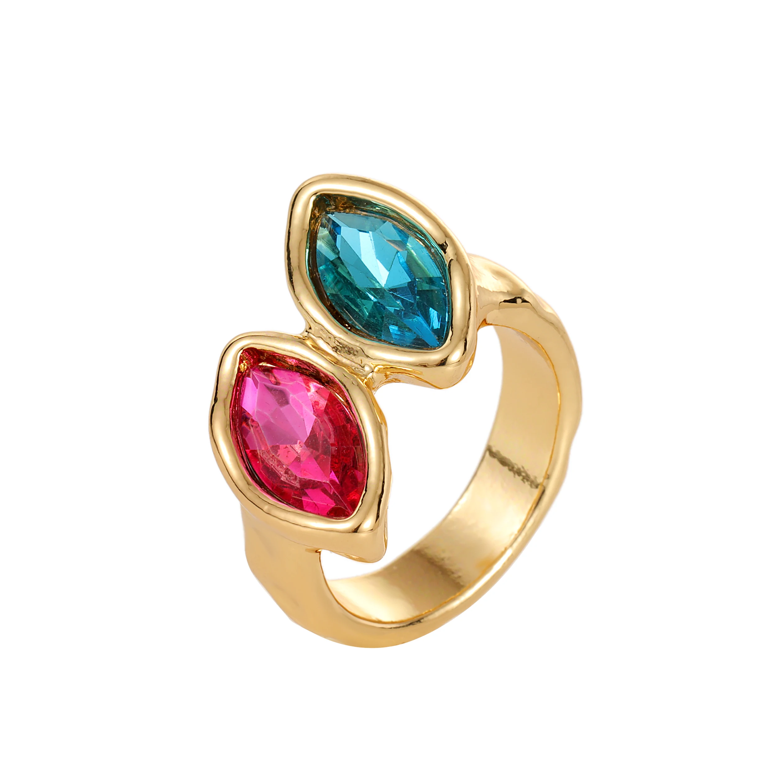 

Anslow 2023 Spring Summer Style Gold Color Plated Cute Romantic Pony Eye Crystal Water Drill Party Mothers' Day Christmas Gift