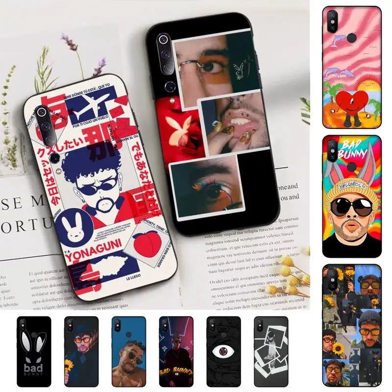 

Bad Bunny Phone Case for Xiaomi mi 5 6 8 9 10 lite pro SE Mix 2s 3 F1 Max2 3