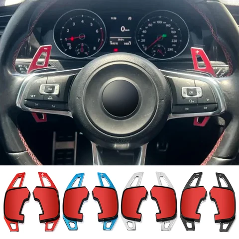 Автомобильные аксессуары для Volkswagen VW Golf 7 MK7 R GTI Scirocco 2015 2016-2019 2020, металлический автомобильный руль, удлиненный рычаг переключения передач