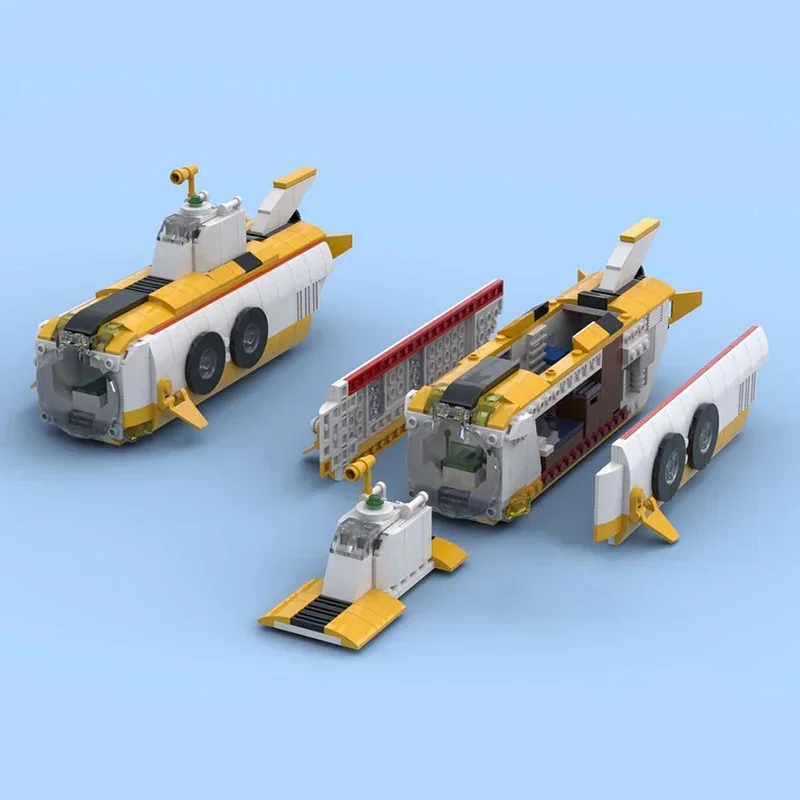 Модель военного корабля Moc строительные кирпичи подводные путешествия подводная