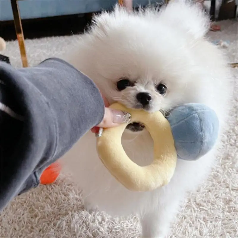 

Squeak Puppies Pet Chew Toys Sounds Plush Toy Puppies Kids Ring Box Universal Puppy Toy Pet Accessories Diamond Ring Case Toys