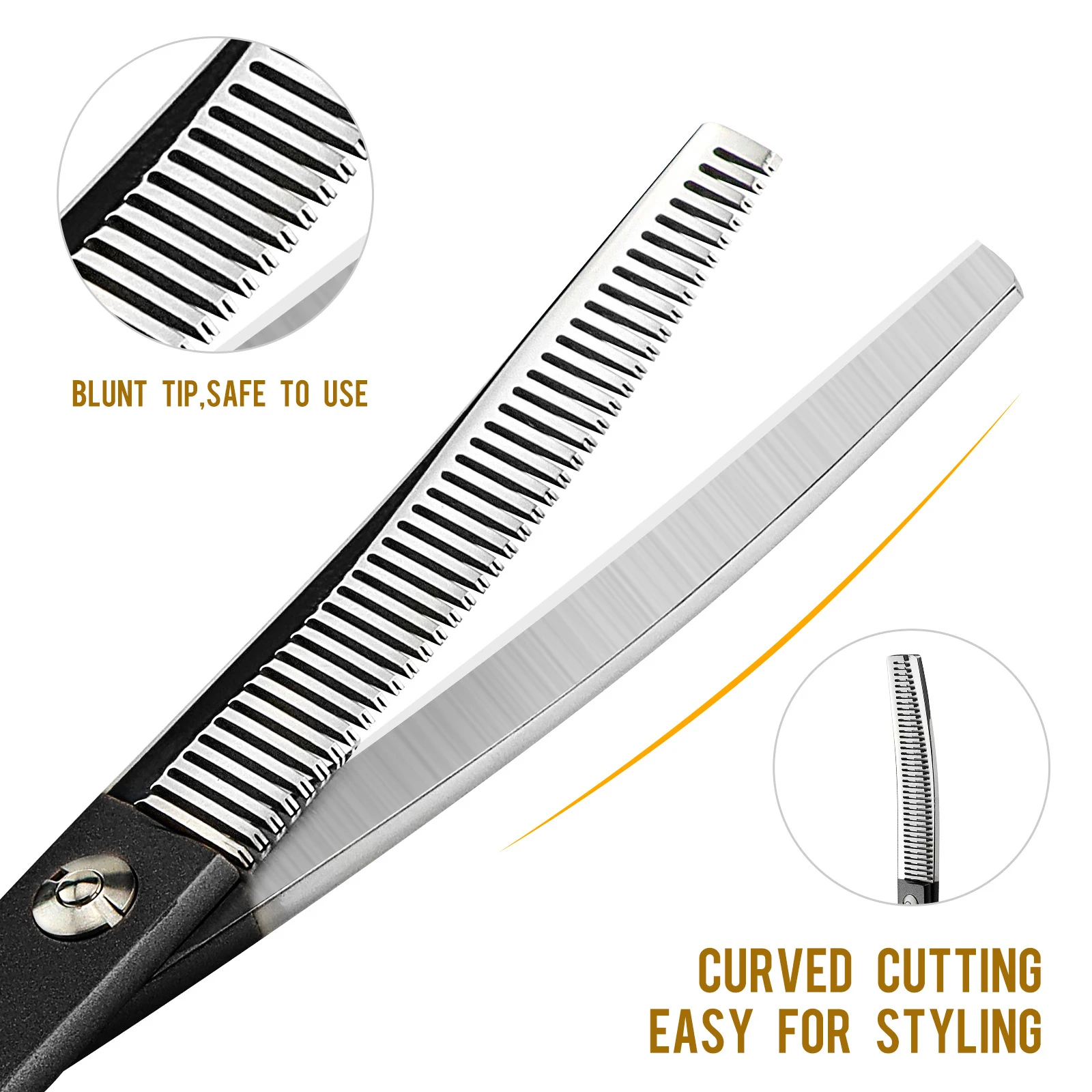 Изогнутые филировочные ножницы для собак японские из нержавеющей стали 6 5 дюйма