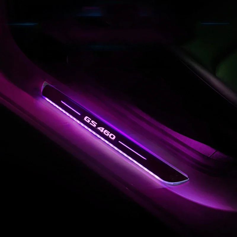 Беспроводная подсветка для порога автомобиля GS460 RGB магнитный сенсорный