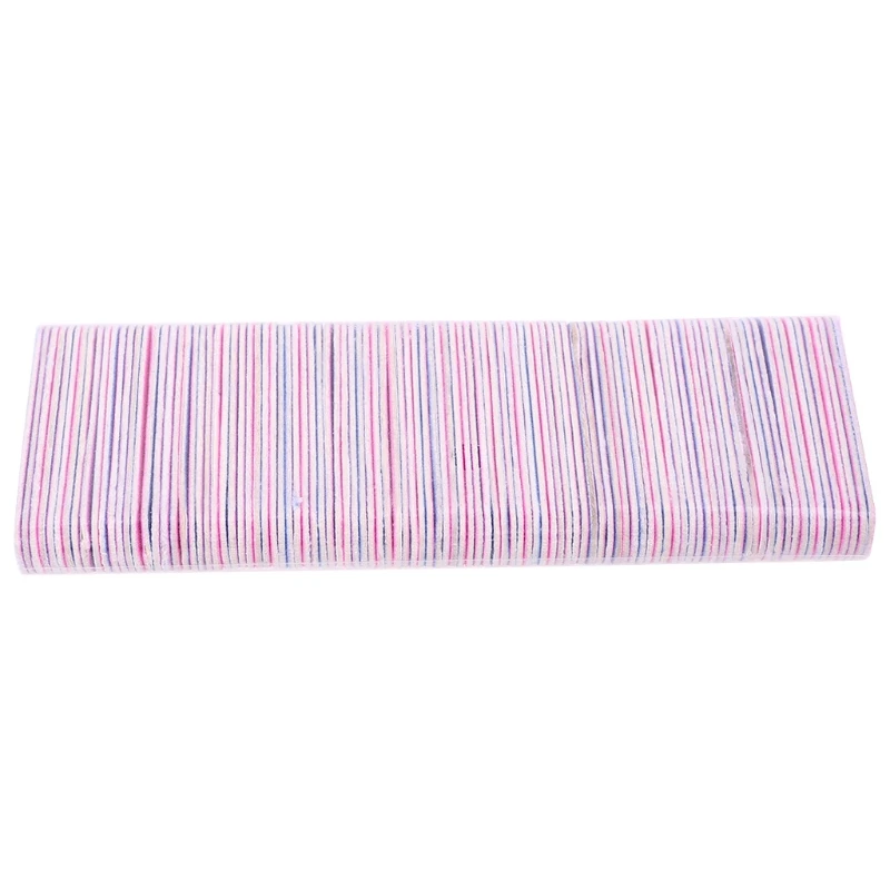 

100Pcs Nail Art Manicure 2 Sides Buffing Sanding Files Nail Buffer Tool Shiner