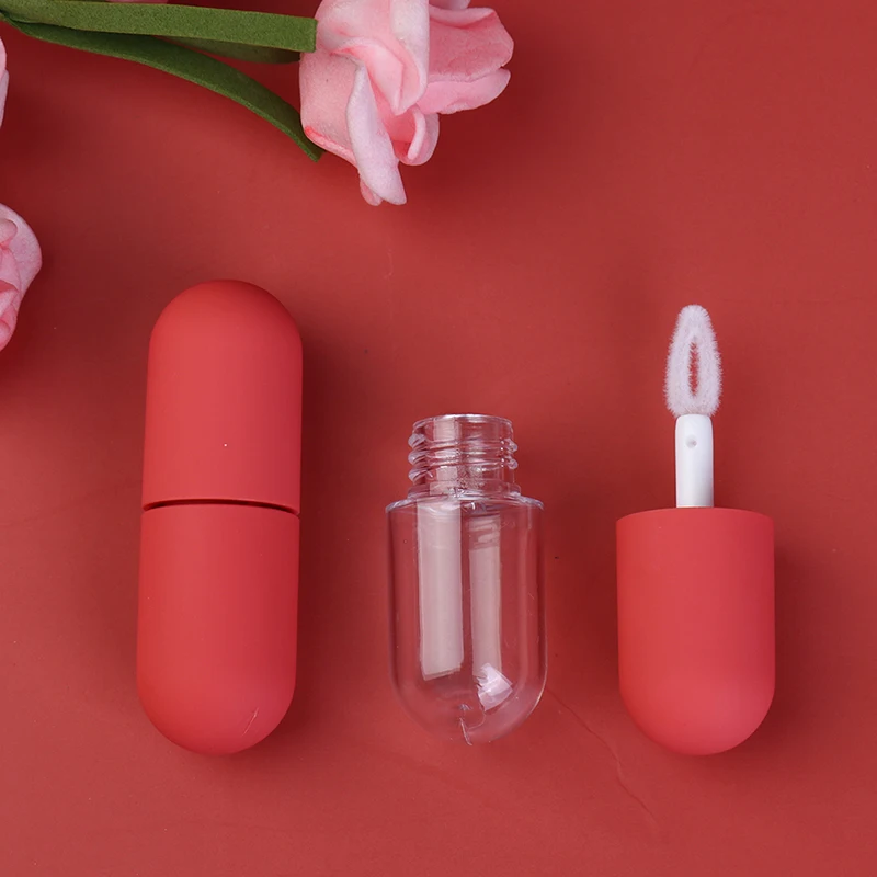 

4.5ML Lip Gloss Capsule Tube Mini Cute Portable Capsule Lipstick Bottles Refillable Transparent Gloss Lip Oil Wand Tube