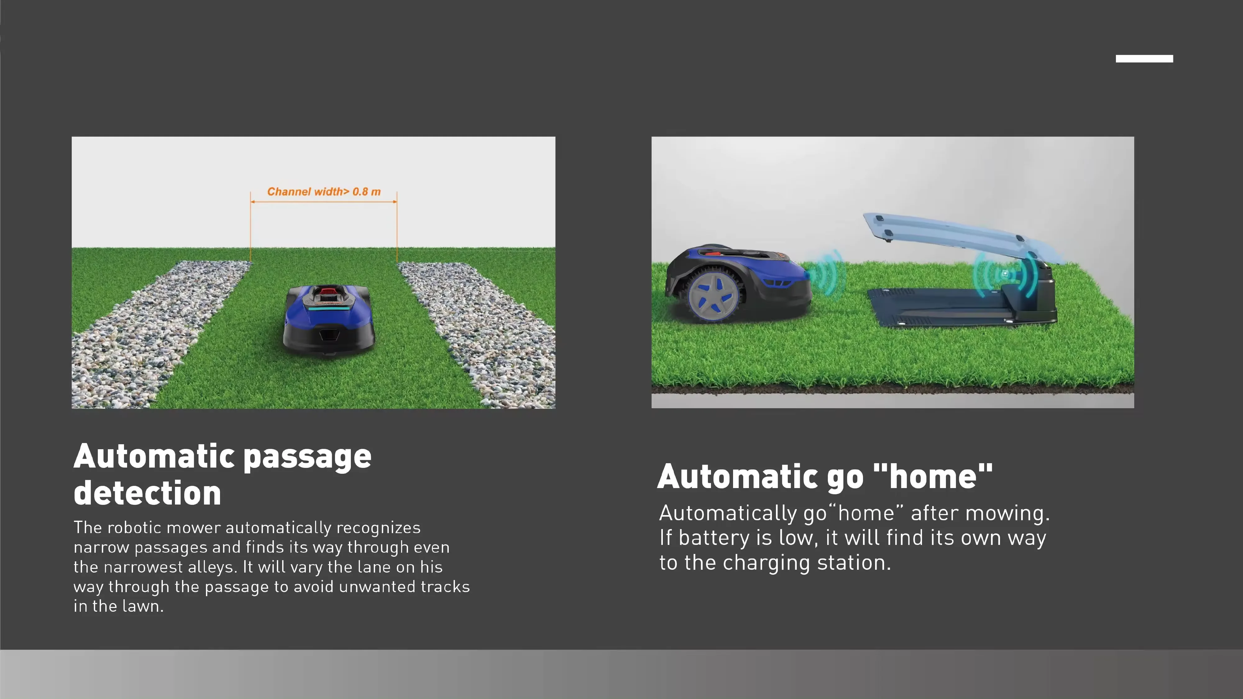 LARIX мини умная роботизированная газонокосилка фототриммер для продажи