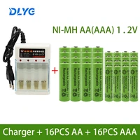 100 original 1 2v ni mh rechargeable battery aa3800mah aaa3000mah for clocks mice computers toys etc charger