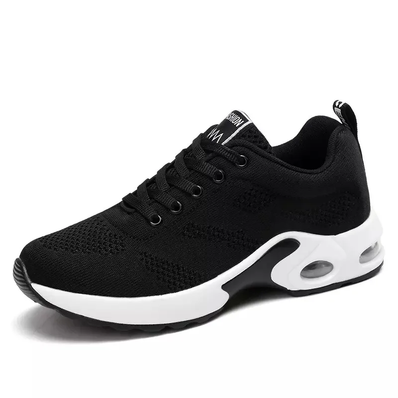 2023 Running Designer Shoes Women Breathable Casual Sneakers Outdoor Sports Shoes Casual Walking Platform Ladies Sneakers Black