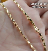luxury fashion charm necklace gold color chains for men women chain necklace bride wedding engagement fine jewelry