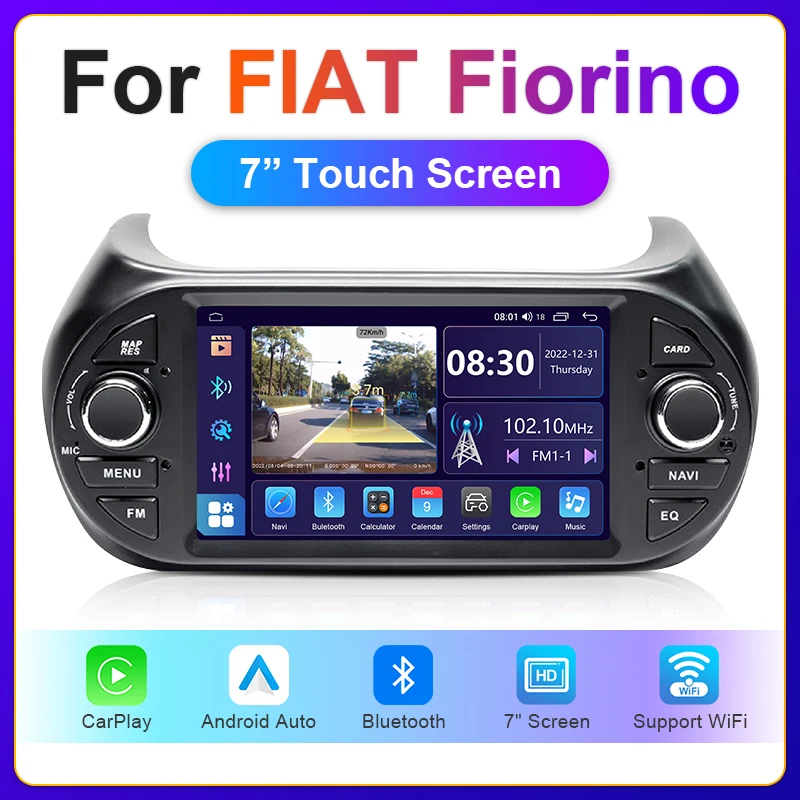 AntNavi Android 10 4G WIFI 8 ядер 8 128 ГБ Carplay Android Авто DSP GPS для Fiat Fiorino /Citroen Nemo / Peugeot Bipper Car Radi