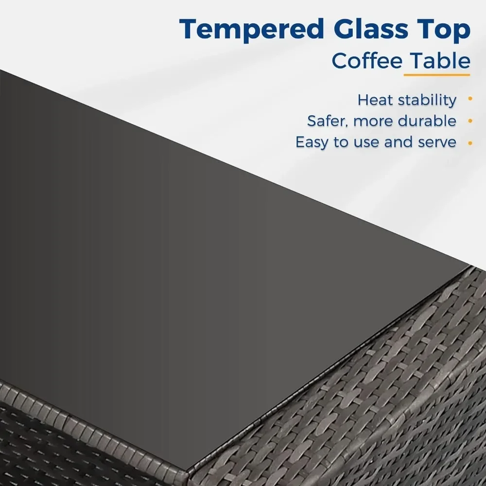 Плетеный набор для бесед на крыльце кемпинговый серый диван из ротанга стул с