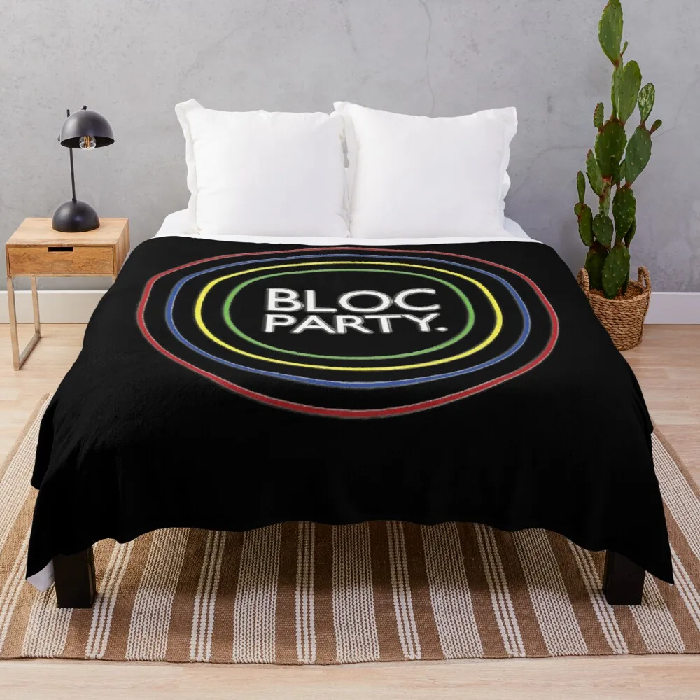 

Bloc party rock PremiumThrow Blanket Queen Size Luxury Designer Blanket Large Knitted Plaid Personalized Gift