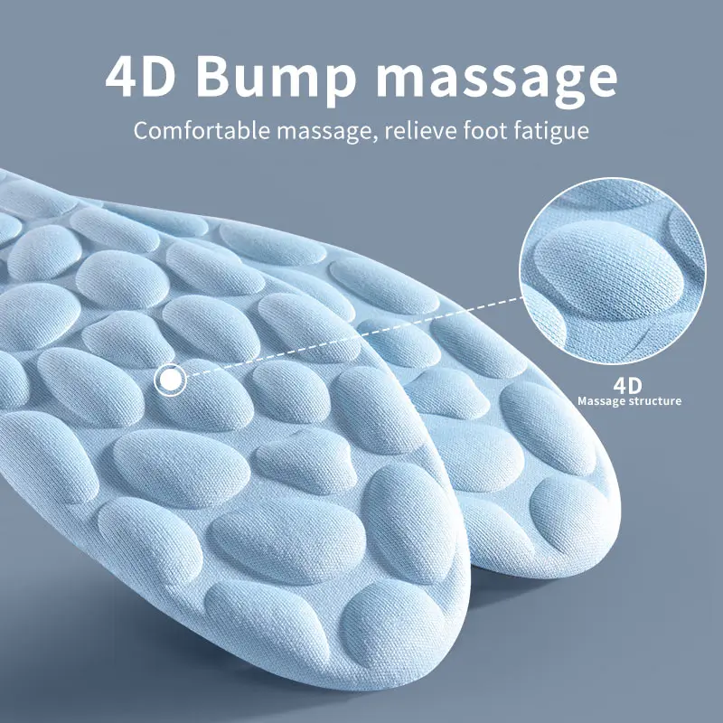 2023 Massage Memory Foam Insoles For Shoes Sole Breathable Cushion Sport Running Insoles For Feet Orthopedic Insoles Heel Pads