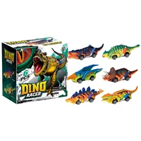 dinosaur toys pull back dinosaur cars toys for toddler boys 6 pack various dinosaur racer toys for 3 8 year old boys and girls p