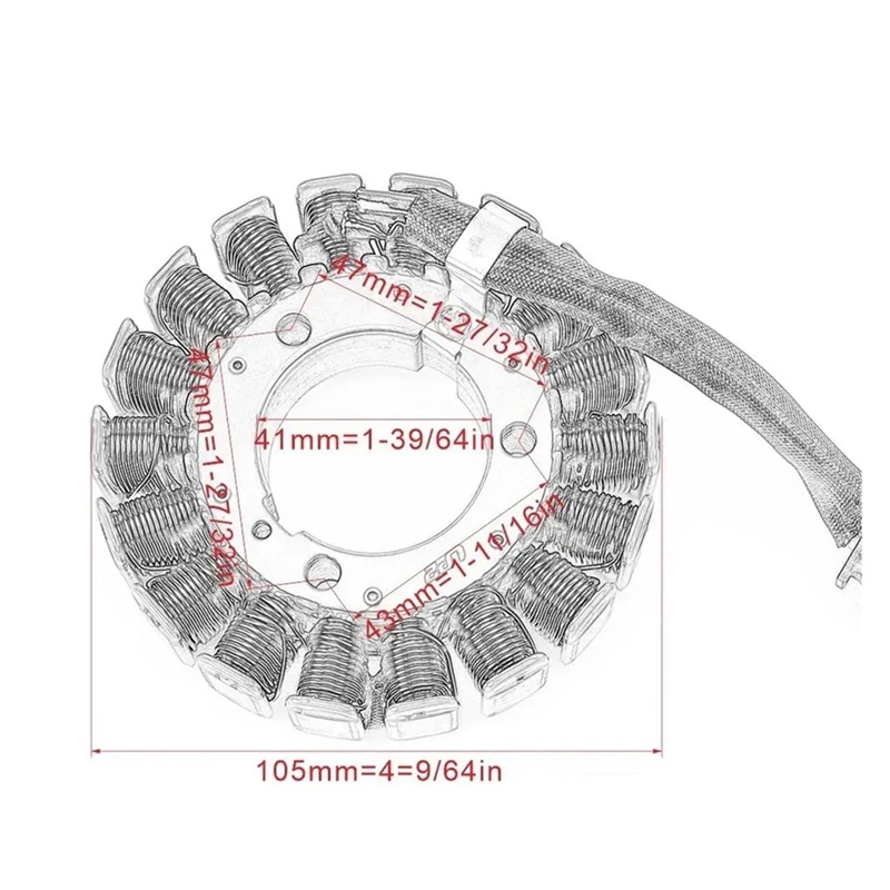 5VX-81410-00-00 катушка статора мотоцикла для YAMAHA FZ6 FZ6N FZ6S FZ6NS FZ6NA FZ6S2 двойная звезда Fazer S2