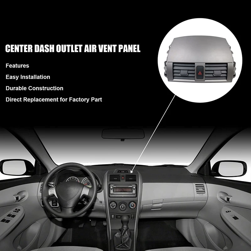 

Автомобильный Центр A/C выход вентиляционная панель с аварийным переключателем для Toyota Corolla 2008-2013 55670-02160 55663-02060