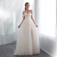 light wedding dress 2022 new champagne bride qi di bra french mori simple party prom dresses large vestido de noiva curto