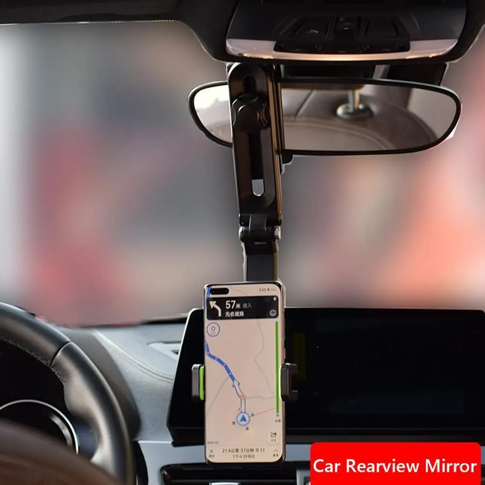 

Car Clip Sun Visor Cell Phone Holder Universal Phone Mount For IPhone XS GPS Rearview Mirror Stand Car Mobile Clip 1080 Rotation
