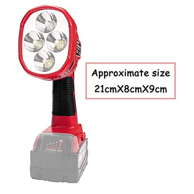 Для Milwaukeee M18 14 4 В-20 В литиевая батарея 12 Вт фонарик портативный уличный светильник