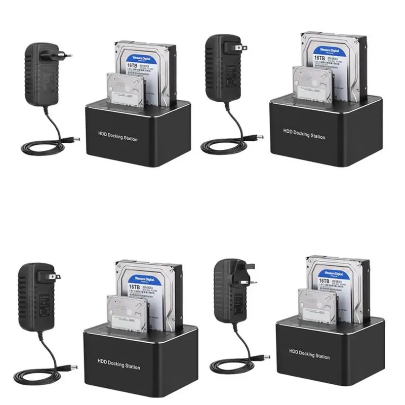 

Док-станция с двумя отсеками USB 3,0 для SATA I/II/III док-станция с двумя отсеками док-станция с двойным отсеком для 2,5 или 3,5 дюймового SSD HDD