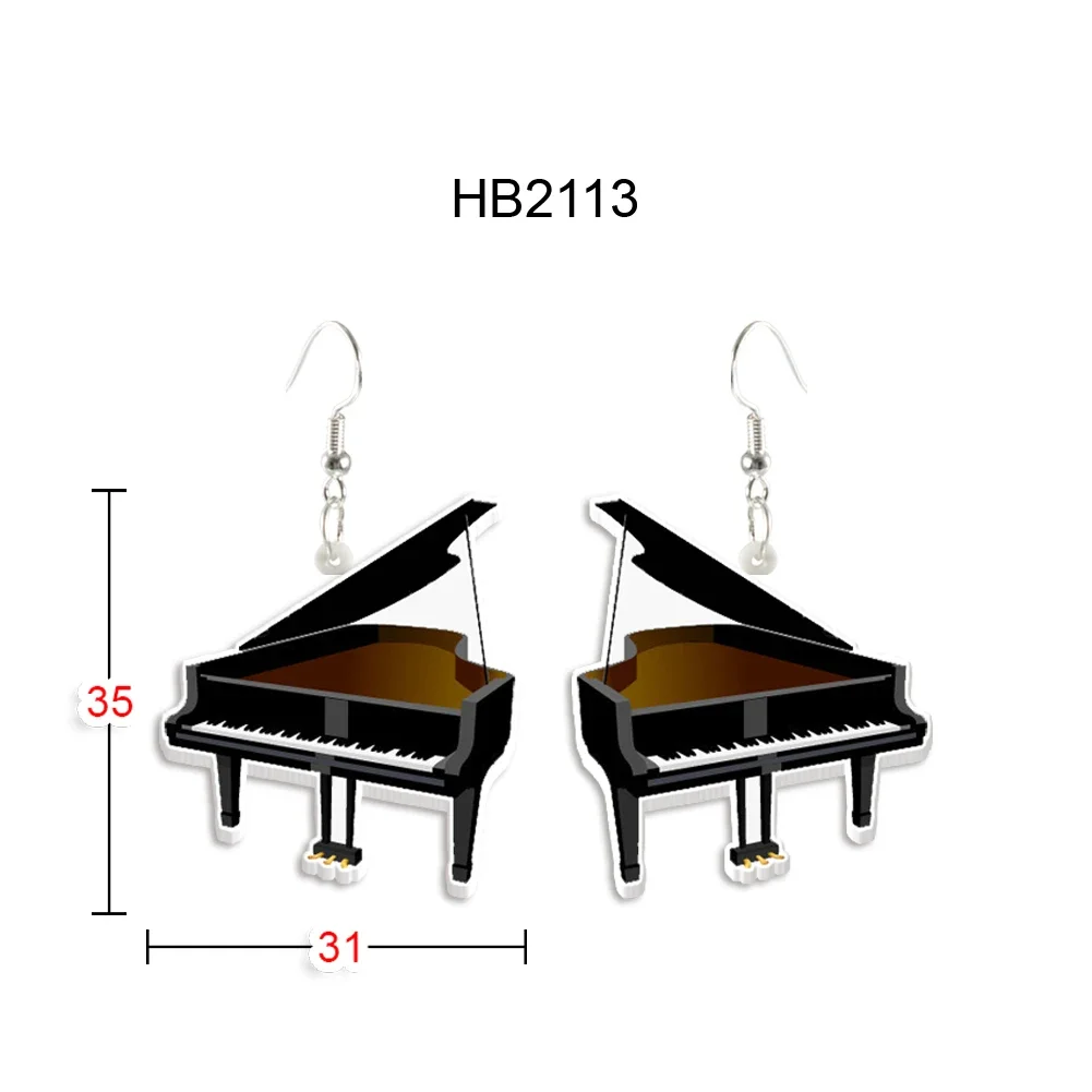 Полимерные Висячие скрипки Музыкальные инструменты серьги для женщин Подарки