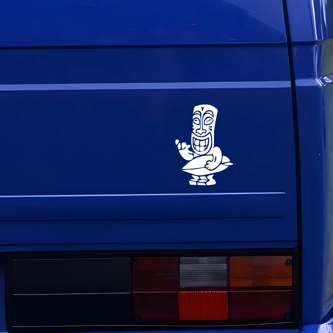 Автомобильная наклейка для серфинга забавный персонаж в гавайском стиле авто