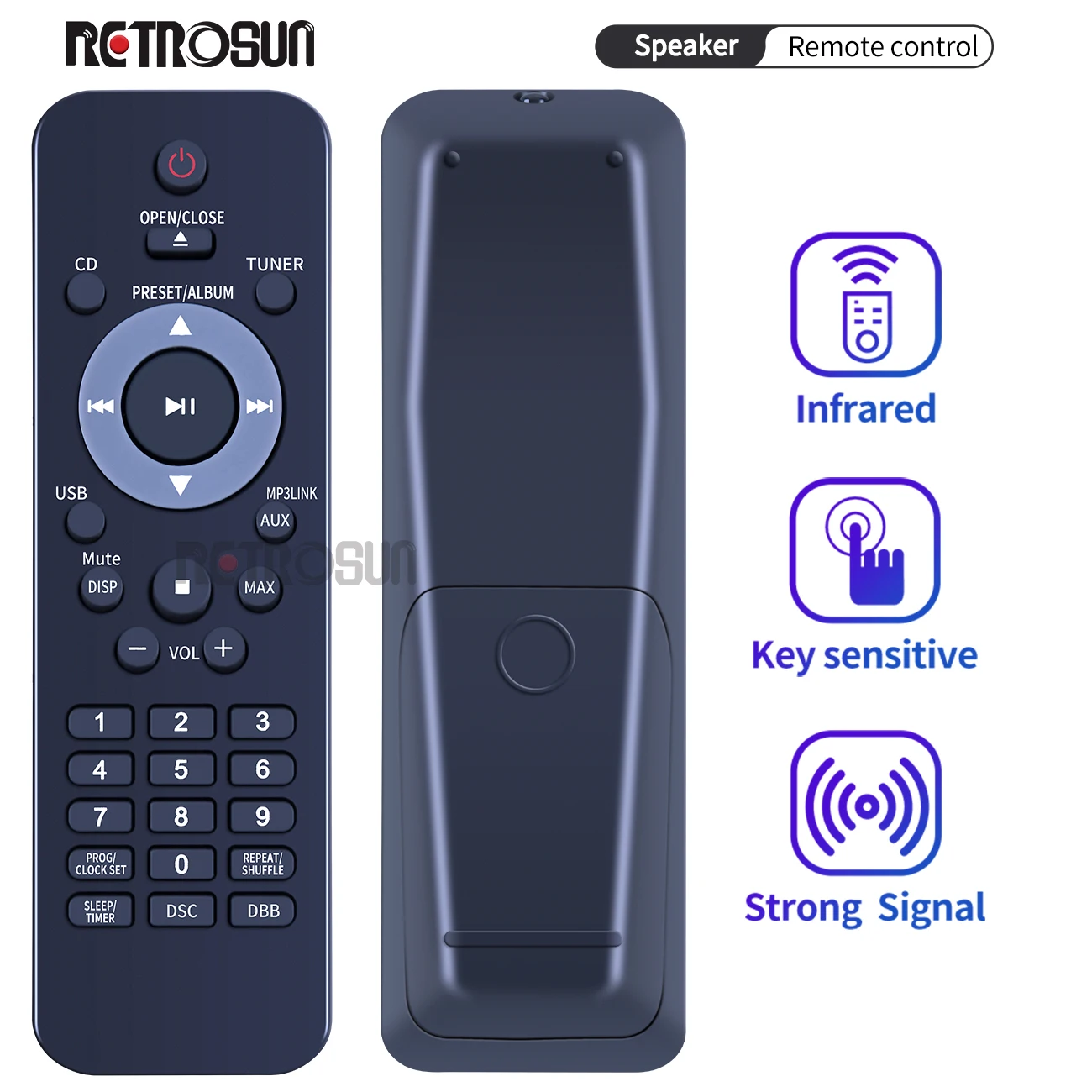 Новый пульт дистанционного управления для Philips DCM292 DCM276 DCM278 DCB852 MCM305 музыкальная звуковая система