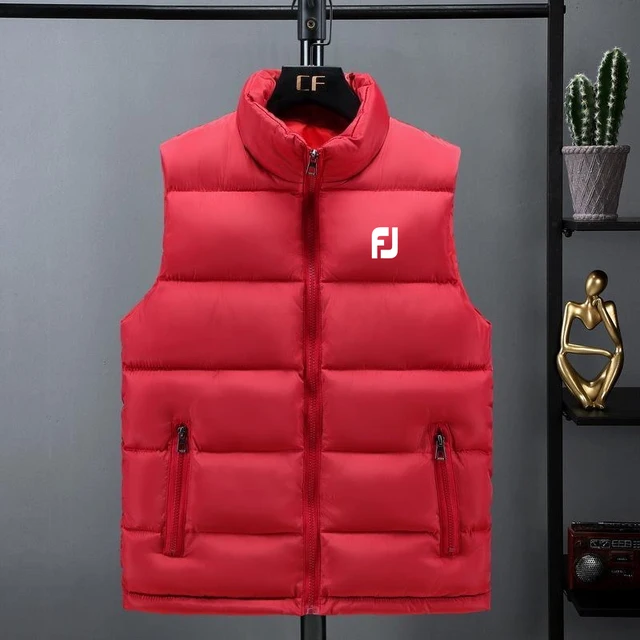 2022 Men Golf Clothes Golf Vests Jacket Super Light Sleeveless Down Top Lightweight Golf Vest Fashion Casual Jacket Golf Wear